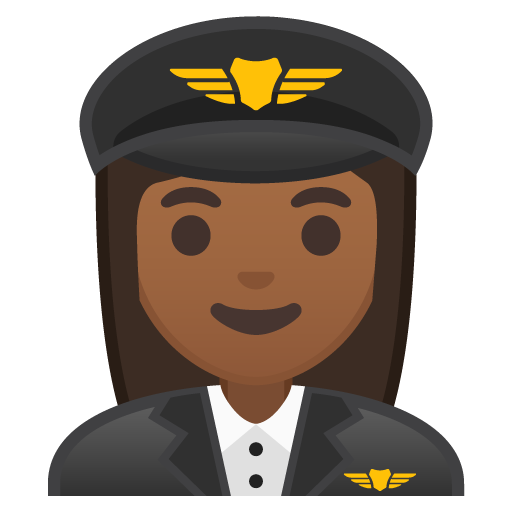 Woman Pilot: Medium-Dark Skin Tone, the design in this release