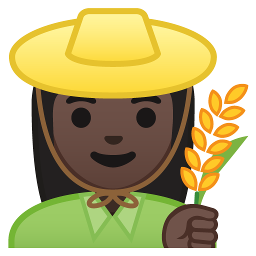 Woman Farmer: Dark Skin Tone, the design in this release