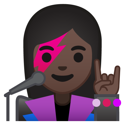 Woman Singer: Dark Skin Tone, the design in this release