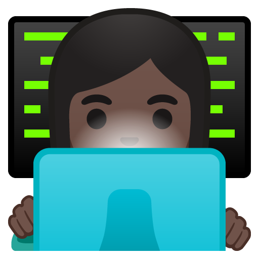 Woman Technologist: Dark Skin Tone, the design in this release