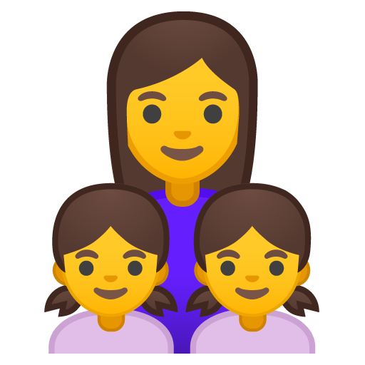Family: Woman, Girl, Girl, the design in this release