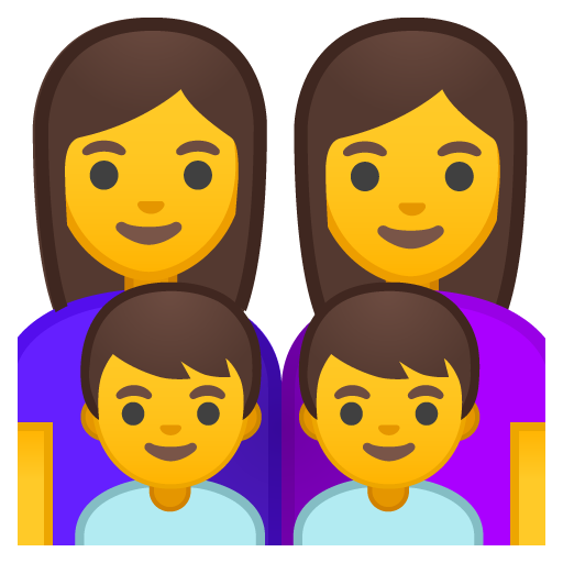 Family: Woman, Woman, Boy, Boy, the design in this release