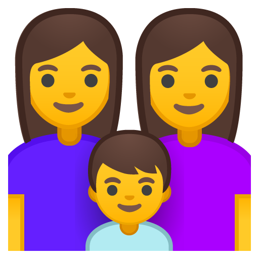 Family: Woman, Woman, Boy, the design in this release