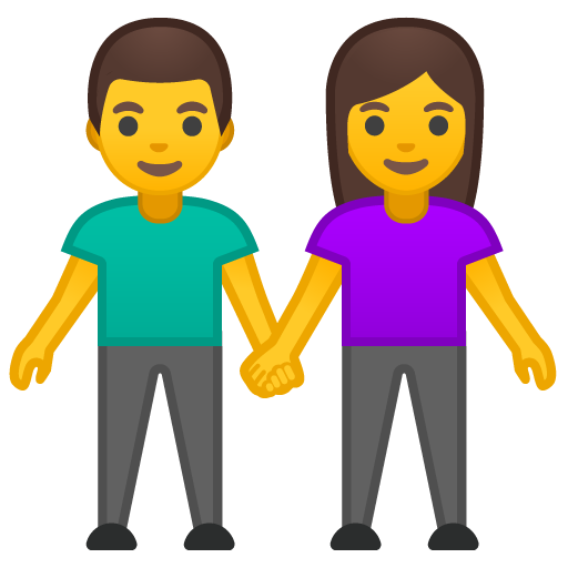 Woman and Man Holding Hands, the design in this release