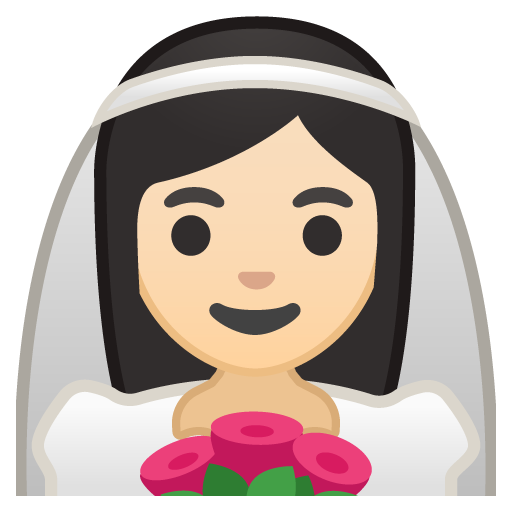 Person with Veil: Light Skin Tone, the design in this release