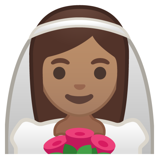 Person with Veil: Medium Skin Tone, the design in this release