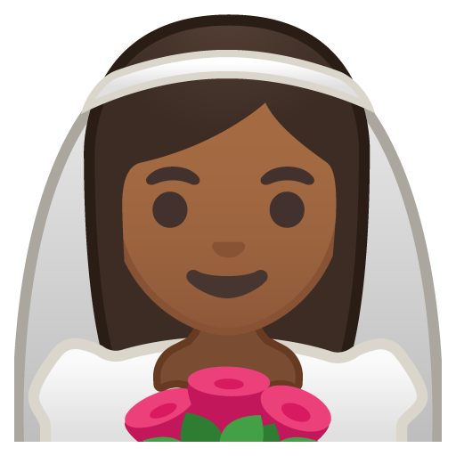 Person with Veil: Medium-Dark Skin Tone, the design in this release