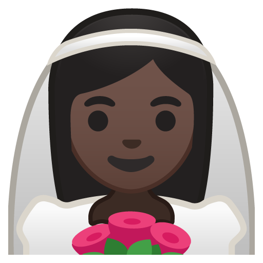 Person with Veil: Dark Skin Tone, the design in this release