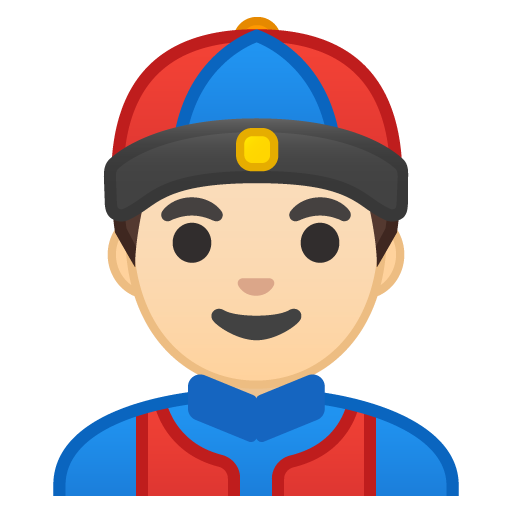 Person with Skullcap: Light Skin Tone, the design in this release