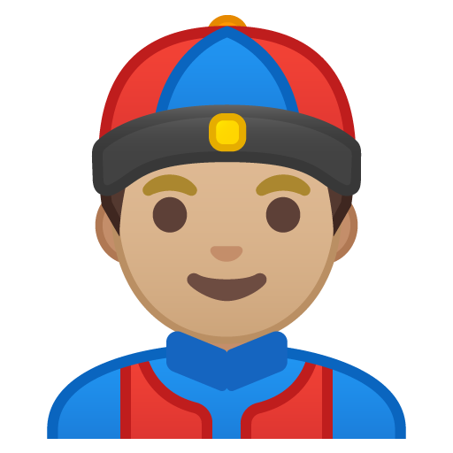 Person with Skullcap: Medium-Light Skin Tone, the design in this release