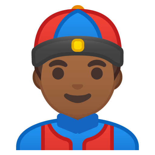 Person with Skullcap: Medium-Dark Skin Tone, the design in this release