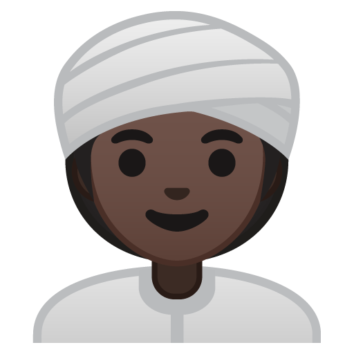 Woman Wearing Turban: Dark Skin Tone, the design in this release