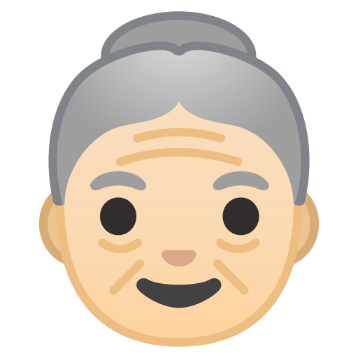 Old Woman: Light Skin Tone, the design in this release