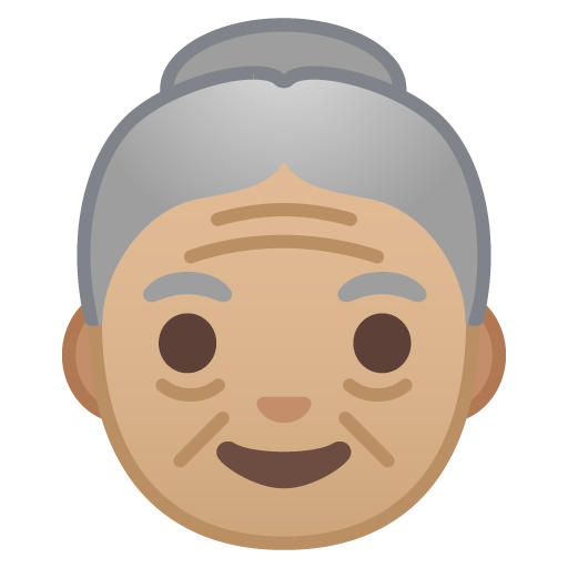 Old Woman: Medium-Light Skin Tone, the design in this release