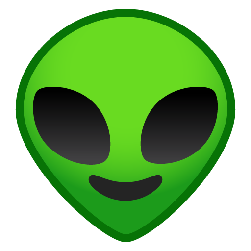 Alien as drawn by Google in Android 8.0