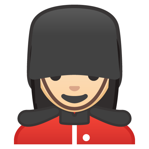 Woman Guard: Light Skin Tone, the design in this release