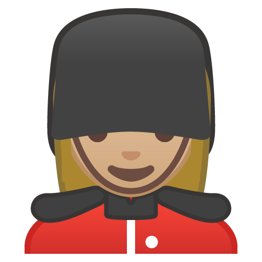Woman Guard: Medium-Light Skin Tone, the design in this release