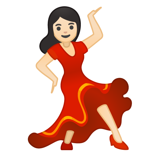 Woman Dancing: Light Skin Tone, the design in this release