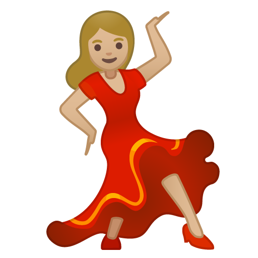 Woman Dancing: Medium-Light Skin Tone, the design in this release
