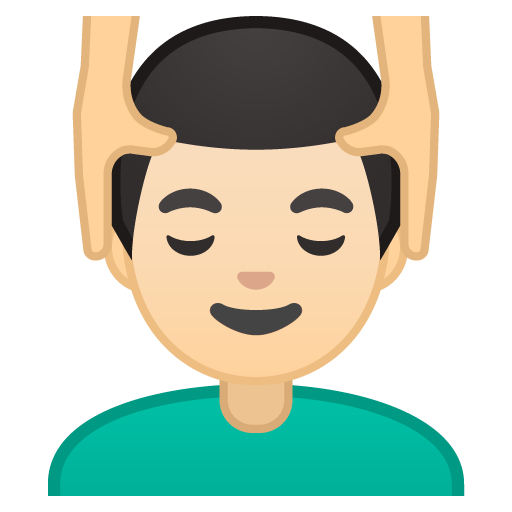 Man Getting Massage: Light Skin Tone, the design in this release