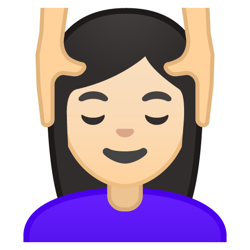 Person Getting Massage: Light Skin Tone, the design in this release