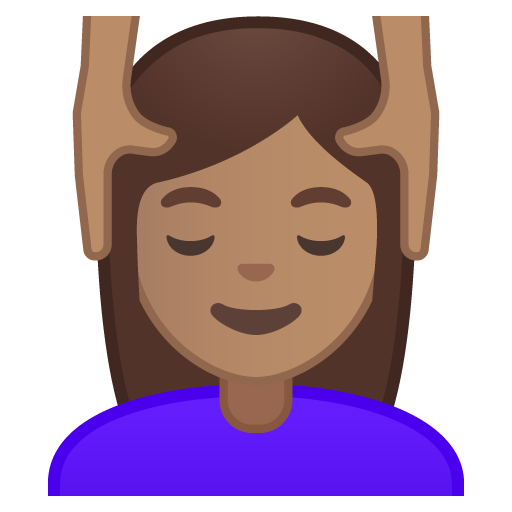 Woman Getting Massage: Medium Skin Tone, the design in this release