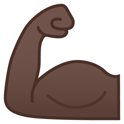 Flexed Biceps: Dark Skin Tone, the design in this release