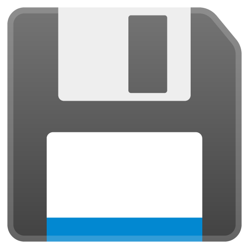 Floppy Disk as drawn by Google in Android 8.0