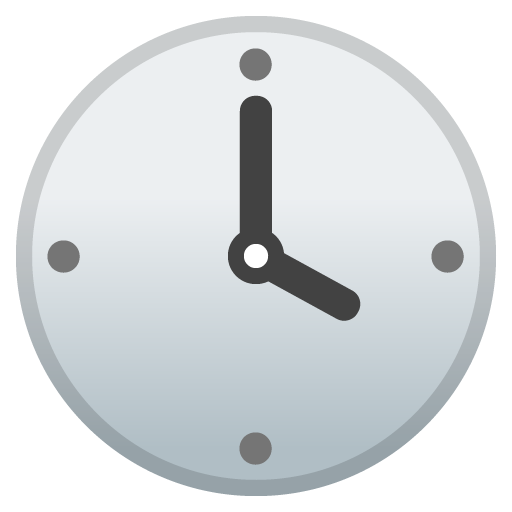 Four O’clock as drawn by Google in Android 8.0