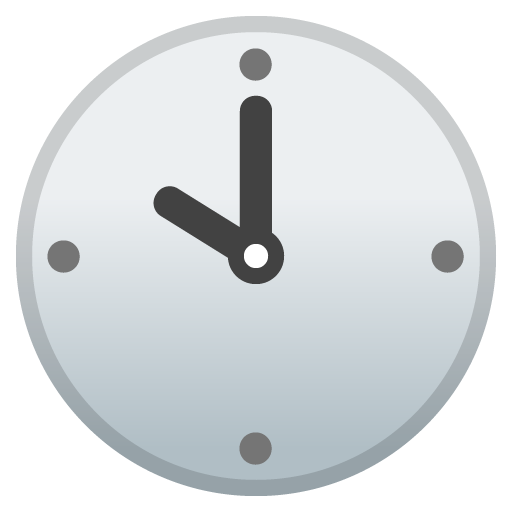 Ten O’clock as drawn by Google in Android 8.0