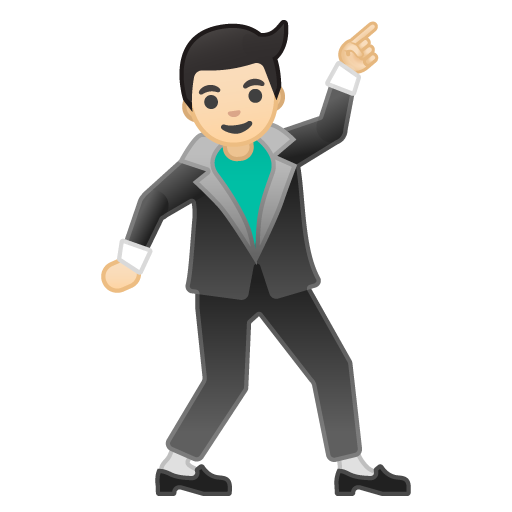 Man Dancing: Light Skin Tone, the design in this release