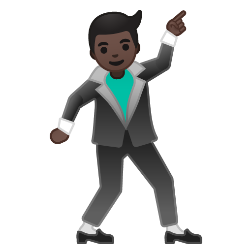 Man Dancing: Dark Skin Tone, the design in this release