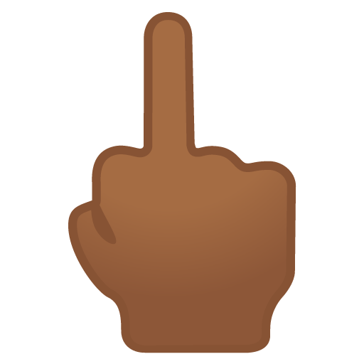 Middle Finger: Medium-Dark Skin Tone, the design in this release