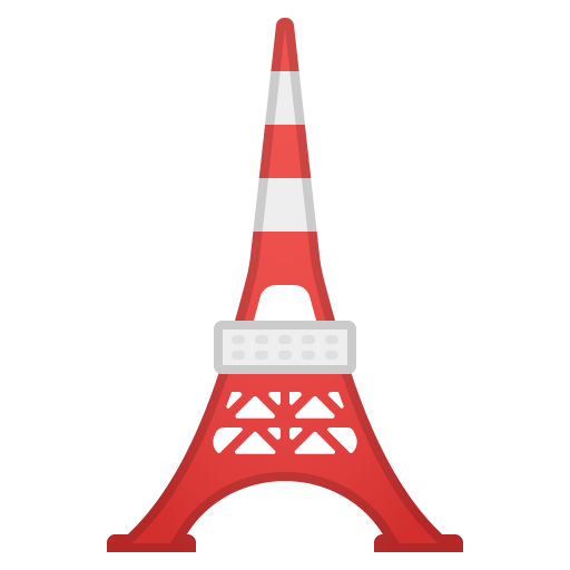 Torre De Tokio as drawn by Google in Android 8.0