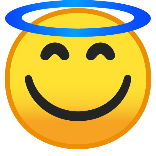 Smiling Face with Halo, the design in this release