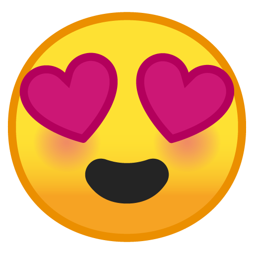 Smiling Face with Heart-Eyes, the design in this release