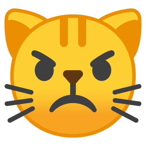 Gato Enfadado as drawn by Google in Android 8.0