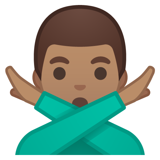 Man Gesturing NO: Medium Skin Tone, the design in this release