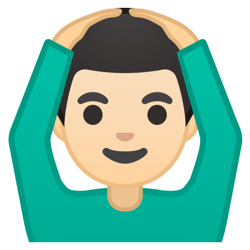Man Gesturing OK: Light Skin Tone, the design in this release