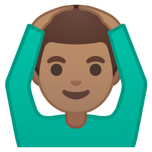 Man Gesturing OK: Medium Skin Tone, the design in this release