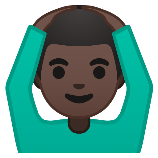 Man Gesturing OK: Dark Skin Tone, the design in this release