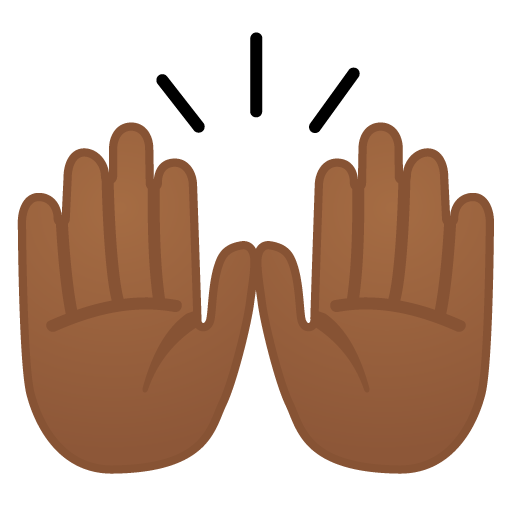 Raising Hands: Medium-Dark Skin Tone, the design in this release