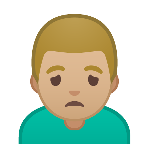 Man Frowning: Medium-Light Skin Tone, the design in this release