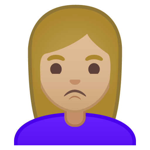 Person Pouting: Medium-Light Skin Tone, the design in this release
