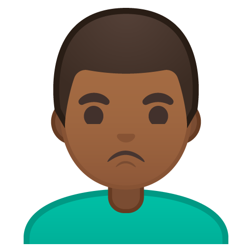 Man Pouting: Medium-Dark Skin Tone, the design in this release