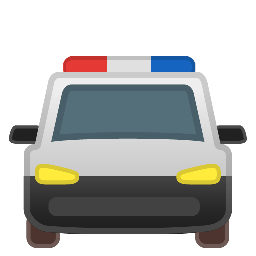 Oncoming Police Car, the design in this release