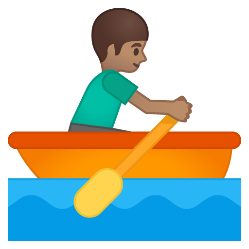 Person Rowing Boat: Medium Skin Tone, the design in this release