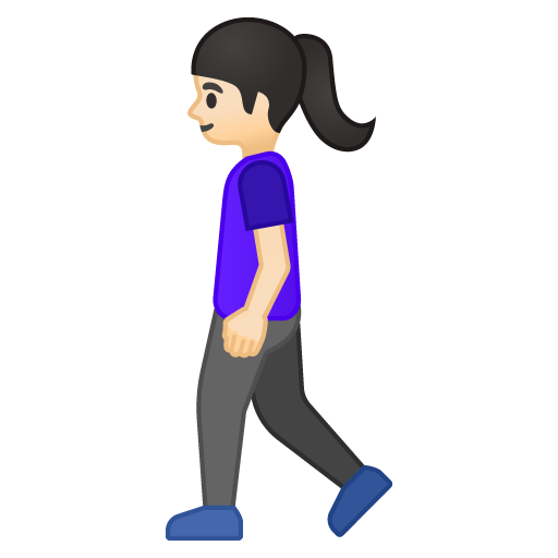 Woman Walking: Light Skin Tone, the design in this release