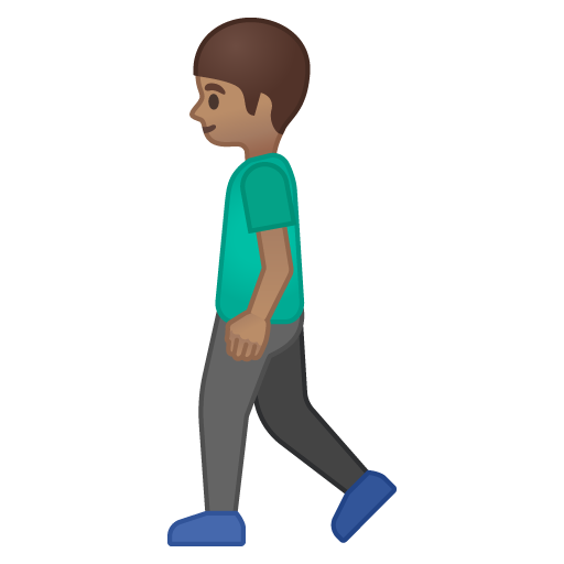 Person Walking: Medium Skin Tone, the design in this release
