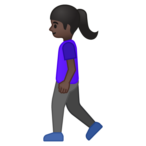 Woman Walking: Dark Skin Tone, the design in this release